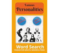 Famous Personalities Word Search Puzzle Book: Word searches with easy to read print about famous personalities, people, celebrities and more | 6x9 ... holidays, relax, anxiety and free times