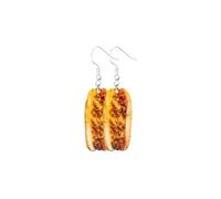 Famous Philadelphia, Philly Cheesesteak Acrylic Drop Dangle Earrings Super Cute Food Earrings for Women,Halloween, Sports Game Day, Fundraiser Events, Social Events and More