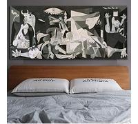 Famous Picasso Classic Guernica Posters - Large Printed 1937 Figure Canvas Art Print Painting Wall Picturer For Living Room 70x140cm(28x55in) With Frame