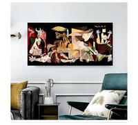 Famous Picasso Guernica Art Canvas Prints Reproductions on The Wall Posters and Prints Decorative Picture for Living Room 80x160cm No frame