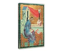 Famous Prints by Andrei Rublev St. Luke The Evangelist Poster for Room Aesthetics Canvas Wall Art Poster And Print Frame 12x18inch
