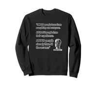 Famous Quotes Socrates "Smart People Learn..." Inspirational Sweatshirt