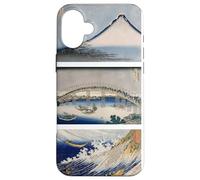 Famous Retro Japanese Ukiyo-e art by Katsushika Hokusai Case for iPhone 16 Plus