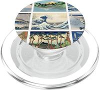 Famous Retro Japanese Ukiyo-e art by Katsushika Hokusai PopSockets PopGrip for MagSafe
