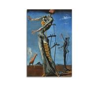 Famous Salvador Dali Painting Poster - The Burning GiraffeWall Art Canvas Poster Music Albums And Movies Decorative Painting for Living Bed Room 24x36inch(60x90cm) Unframe-style