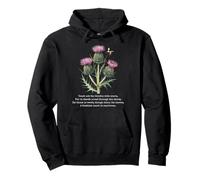 Famous Scottish Saying "Touch Not the Thistle with Scorn" Pullover Hoodie
