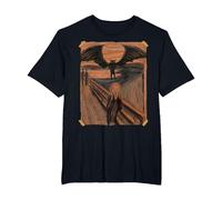 Famous Scream Art Moth Man Creature Halloween Cryptid T-Shirt, Men's Big and Tall, Black, 5X Tall