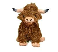 Famous Shamus Highland Cow Stuffed Dog Toy - “Haggis The Highlander” (Brown)