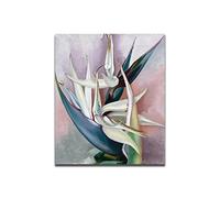 Famous Wall Art Paintings. Georgia O'Keeffe: White Bird Of Paradise. Modernism Prints on Canvas. Wall Art Picture for Living Room 60x71cm(23.6x28inch) Only Canvas