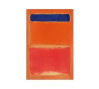 Famous Works by Mark Rothko Blue Over Red Poster Wall Art Canvas Bedroom Decor Office Room Kitchen Decor Gift Unframe 24x36inch