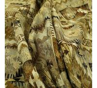 Famous World City Tourist Landmarks Upholstery Fabric, Beige
