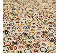Famous World City Tourist Landmarks Upholstery Fabric, White Multi