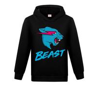 Famous YouTube Gamer Boys Girls Jumper Lightning Cats Hoodie Cotton Sweatshirts Kids Tops (Black,5-6 Years,5 Years,6 Years)