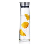 FAMoUsGoods 1L/1.5L Thickened Glass Water Bottle With Stainless Steel Lid Cold Water Jug Pitcher Boiling Water Juice Glass Pitcher Bottle Iced Tea Pitchers (Color : 1500ML B)