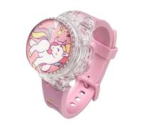 FAMU Land Pink Unicorn Watch for Girls 5 6 7 8 Years. Children's Digital Watches with Light and Music. Christmas, Communion and Birthday Gift, Cute 3D Unicorn.