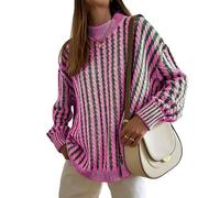 Famulily Jumpers for Women Mock Neck Long Tunic Cable Knit Striped Sweaters 2025 Ladies Fall Winter Tops Green S