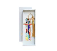Famweylami Metal Bookmark for Bible Study, Christian Gift for Teens Adults, Scripture Reading Accessory, Confirmation/Christmas/Church Gift, Faith-Based Keepsake -Cross