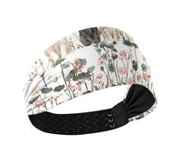 famyily Beauty Scottish Fold Cats White Cooling sports headband Elastic head for Running make up Gym FootballColorful Duchshund Dog Stars