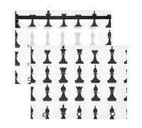 famyily Binder pencil pouches Adorable Pocket Folders for A4 Paper Letter 2 Pack Teacher Class Chess White