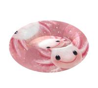 famyily Cute Axolotl Glitter Pet Cat Beds Anti-Slip Cat Pillow Bed for Small Size Pets Supplies M