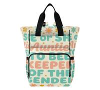 famyily Diaper Bag Backpack, Diaper Bags For Baby Girl Boy | Large Capacity Maternity Travel Bag, Baby Shower Gifts, He Or She Auntie To Bee Keeper Of The Gender