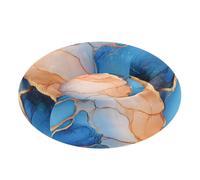 famyily Marble Royal Blue Peach Pet Cat Bed Removable & Washable Kitten Beds for Medium Size Pets Supplies XS