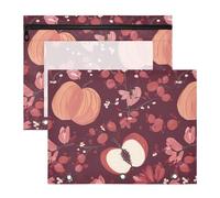 famyily Pencil Cases Portable 3 Rings Pocket for A4 Paper Letter 2 Pack Students Home Cute Gooseberry Fruit