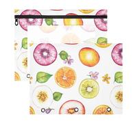 famyily pencil poucheses Adorable Pen Holder Case for A4 Paper Letter 2 Pack Students Storing School Students Teacher Supplies Fresh Serviceberry Fruit White