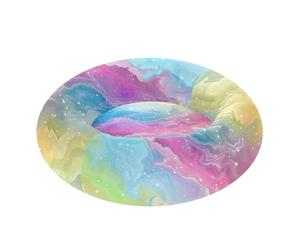 famyily Rainbow Magic Universe Pet Cat Bed Donut Cuddler Cat Pillow Bed for Extra Small Size Pets Sleeping M