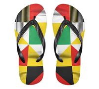 famyily Yellow Hair Bunny Anime Juneteenth Freedom 1865 rubber flip flops for men comfortable sandals for women for walking, Juneteenth Freedom 1865, Small Narrow