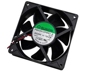 Fan 24V DC 18,2W 120x120x38mm 322,7m³/h 4200U/Min 322,7m³/h Sunon PMD2412PMB1A
