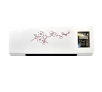 Fan and Heater Combo with No Installation, Compact AC and Heater Combo Unit for Indoor Bedroom, Office, Apartment Use (Red pattern)