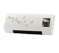 Fan and Heater Combo with No Installation, Compact AC and Heater Combo Unit for Indoor Bedroom, Office, Apartment Use (Gold pattern)