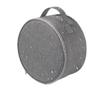 Fan Bag - 600D Cloth Round Portable Case, Folding Telescopic Fan Pouch, Lightweight Softs Stretch Storage Holder, Travel Makeup Carrier | for Beach Picnic Camping Outdoor Daily Errand