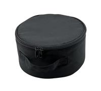 Fan Bag, Folding Telescopic Case, Portable Round Storage Holder for Handheld Device, Compact Lightweight Organizer for Travel Picnic Camping Beach Outdoor Work Event Men Women, 32.5x15cm