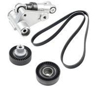 Fan Belt Tensioner Pulley For BMW E46 E39 E60 E38 E65 E66 For X3 E83 For X5 E53 M54 Engine 11281748131 11287838797 11287841228 Belt And Tensioner Service Kit