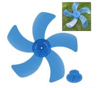 Fan Blade 16 inch with Five Leaves Design and Nut Cover for Table Fans, For Pedestal Fans, and Wall Fans Plastic Construction