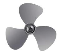 Fan Blade Replacement Parts, 3-Leaf Plastic Fan Blades, Universal Cooling Accessories For Pedestal, Standing And Desktop Fans Home & Office Use，Grey (Grey-1pc)