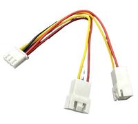 Fan Cable GPU XHB2.54 Mini 2/3/4/5/6Pin 1 To 2 Way CPU 2Pin 3Pin 4Pin PWM Fan Connector Cable Lead Y Splitter Split Two Fan Line(3P,26AWG_10CM_1PCS)