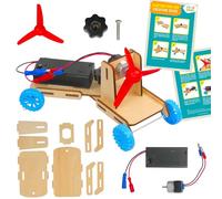 Fan Car Kit, 1 Pack, Build a DIY Motorized Fan-Powered Car, Complete STEM Project for Kids with Instructions
