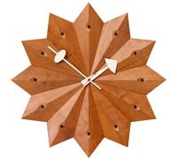 Fan Clock Wall Clock Cherry Wood Vitra