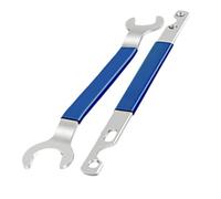 Fan Clutch Wrench Set - Two Piece Removal Kit, Pair of Solid Metal Wrenches, Adjustable Handle, Strong Torque Application | Professional Tool Accessory P