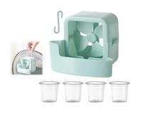 Fan Cool Breeze Attachment,Accessories Hangable Ice Box Cooler Device,Fan Mist Cooling Adapter Yard Festival Event Space (Green)