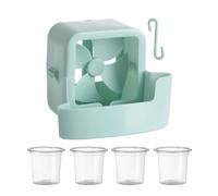 Fan Cooling Attachment - Ice Box Cup Device Hangable Cooling Accessory for Floor and Desktop Fans, Portable AirCooling Enhancement for Bedroom Office Home Tent Patio Balcony Yard Summer Use for Comfo