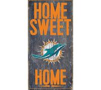 Fan Creations Miami Dolphins 6'' x 12'' Home Sweet Home Sign