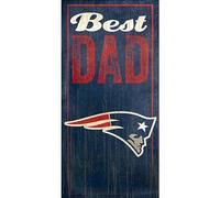 Fan Creations New England Patriots Best Dad Sign, Multicolored
