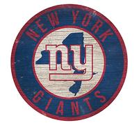 Fan Creations New York Giants Wood Sign 12 Inch Round State Design