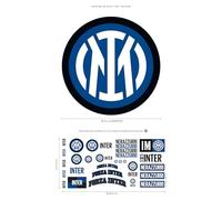 fan decor Inter Milan Sticker Pack - 27 Official Inter Vinyl Stickers - Waterproof, Removable, Non-Toxic - For Laptops, Phones, Scrapbooks, Party Bags - Kids Gift 70x40cm