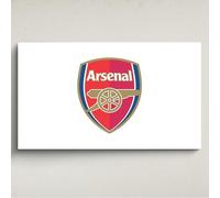fan decor Licensed Décor Arsenal FC Acrylic Wall Art- Medium (100cm (w) x 60cm (h) - Colour Crest on White