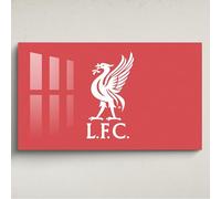 fan decor Licensed Décor Liverpool FC Acrylic Wall Art - Medium (100cm (w) x 60cm (h) - Liver Bird in White on Brand Red